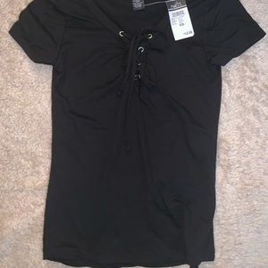 Solid black soft t-shirt